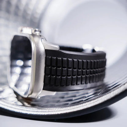 Silicone Band for Apple Watch Ultra 3/2 49mm Strap Men Sport Bracelet for Iwatch 11 10 9 8 7 6 5 Se 46mm 45mm 44mm  Watchband