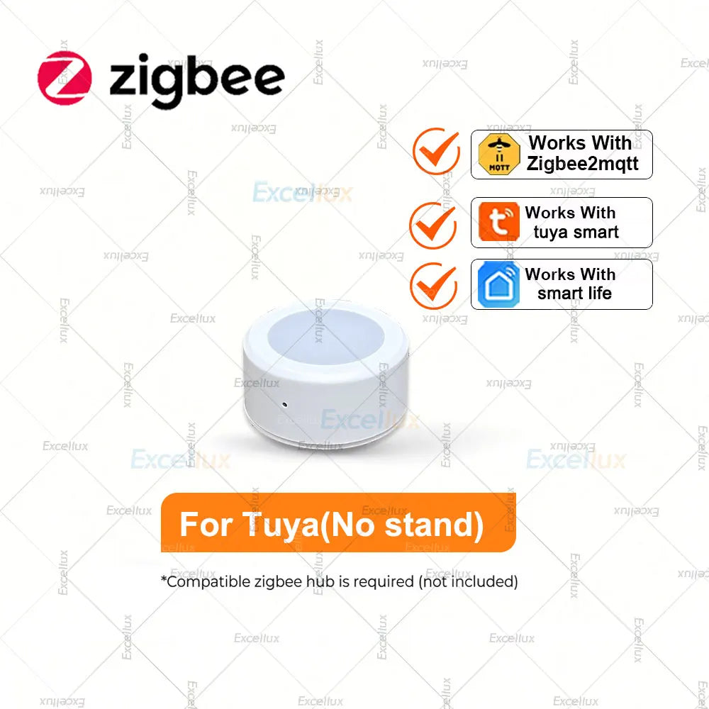 Smart Zigbee Light Sensor Illuminance Brightness Detector Real-Time Lux Monitoring Smart Home Automation For Tuya Smart Life Z2M