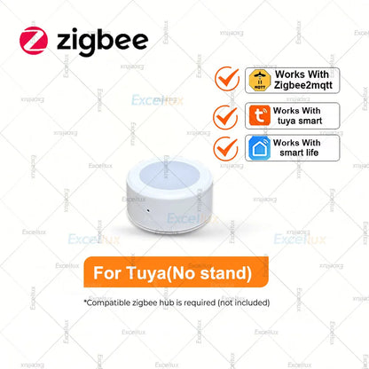 Smart Zigbee Light Sensor Illuminance Brightness Detector Real-Time Lux Monitoring Smart Home Automation For Tuya Smart Life Z2M