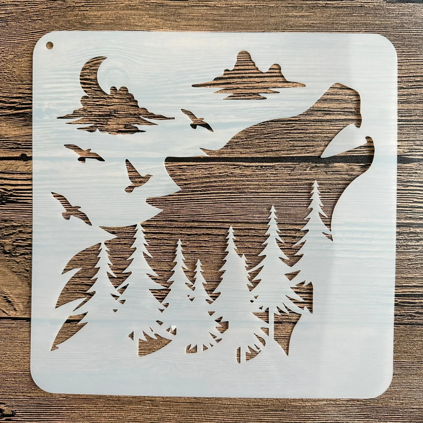 20*20 cm DIY mandala mold for painting stencils stamped photo album embossed paper card on wood, fabric wall christmas deer
