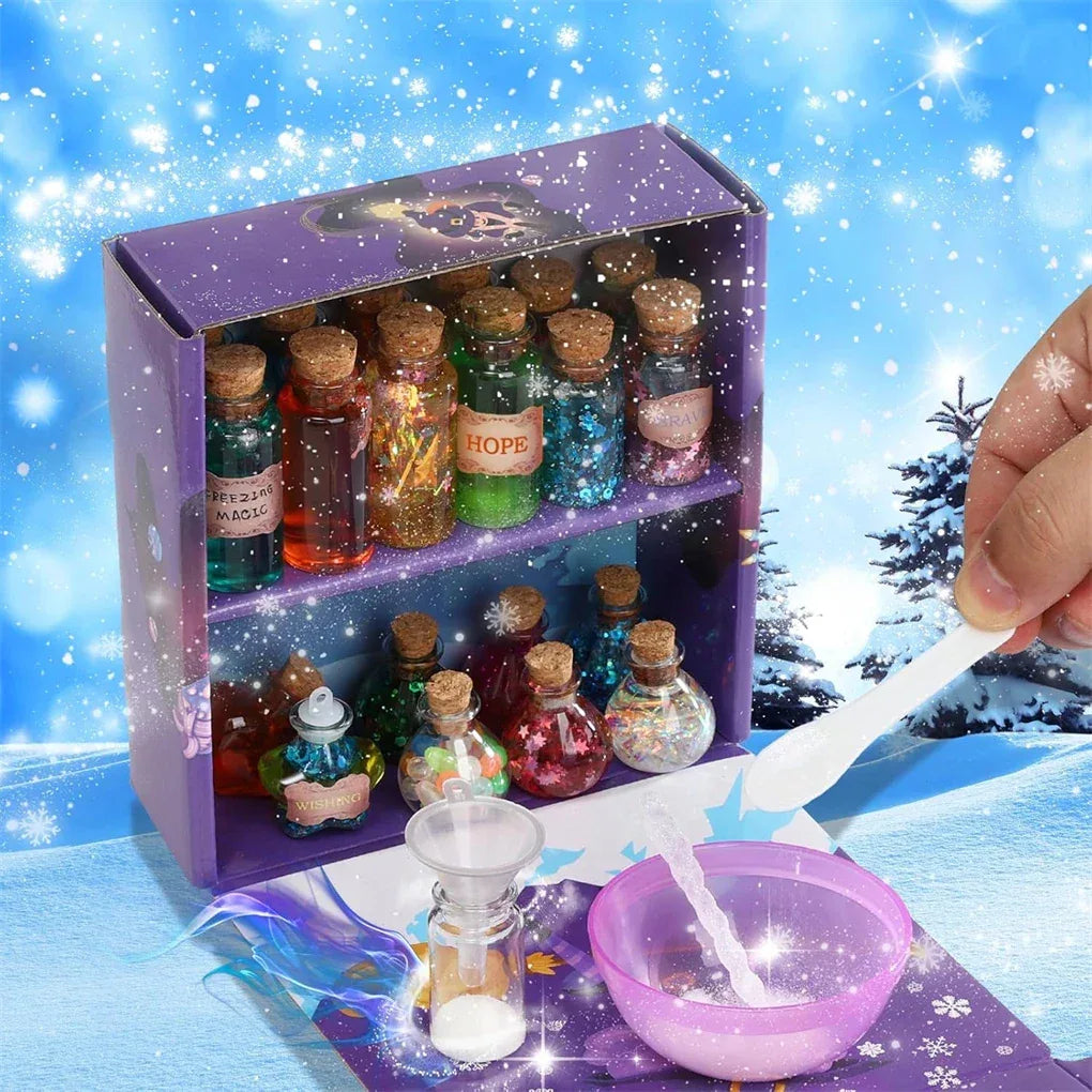 Fairy Magic Potions Kit Kids DIY Witch Glowing Spell Potion DIY Handmade Toys Science Experiments Kids Craft Kit Educational Toy