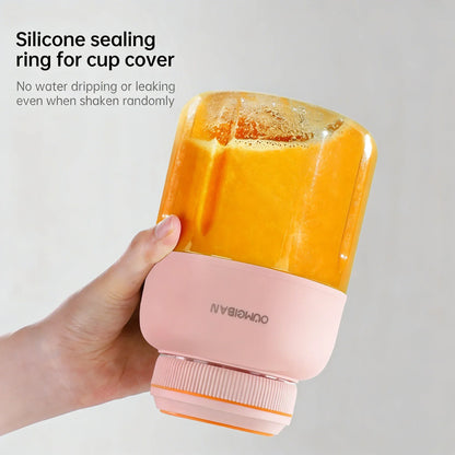 1300ML Portable Juicer, Fresh Fruit Mixer 38 Blades, USB Rechargeable Multifunctional Juicer Ice Crusher Smoothie Blender Home