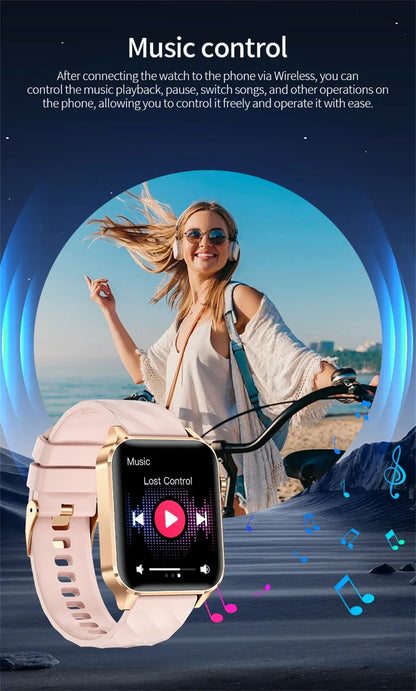 LIGE Smart Watch Sport Fitness Sleep Monitor Fashion Luxury Women's Watch Bluetooth Call Message Clearance Sale Men's Smartwatch