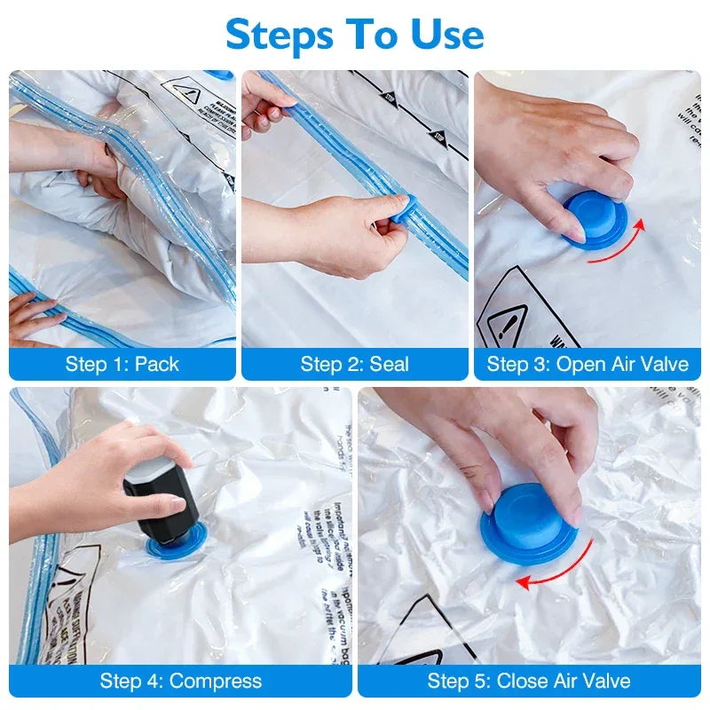 Cordless Electric Pump for Vacuum Storage Bags Travel Rechargable Air Pump for Space Saver Bag Various Clothes Luggage Seal Bags