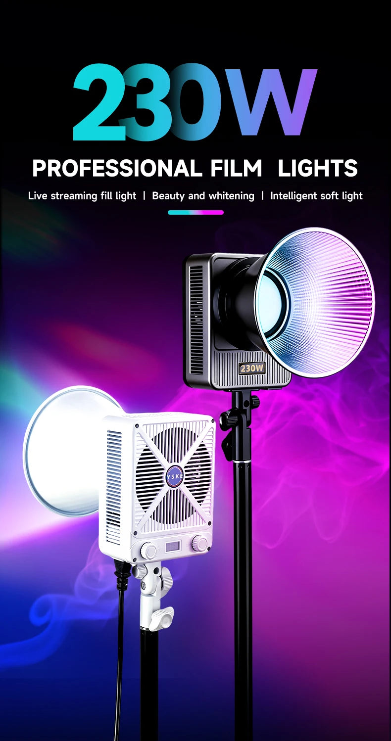 Miaotu RGB Photography Light G230W G330W Portable LED Video Lamp 2800K-6500K Studio Live Fill Light