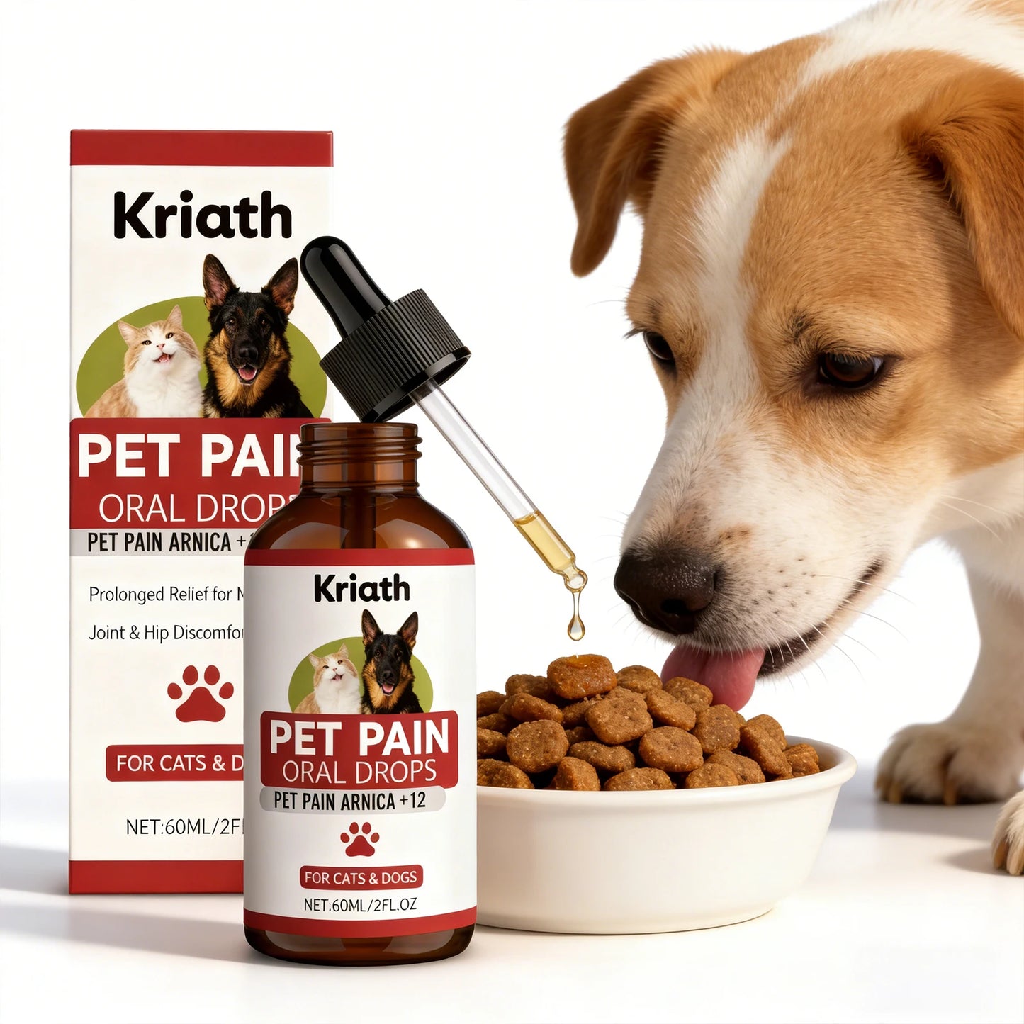 Pet Herbal Care Drops Effectively Nourish Joints Maintain Cartilage Health Enhance Resilience Gentle Ingredients Pet Joint Drops