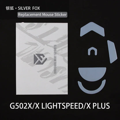UnusualWaySports Mouse Skates Feet G502X PLUS Lightspeed Glides Curve Edge Magic Ice Silver Fox Version
