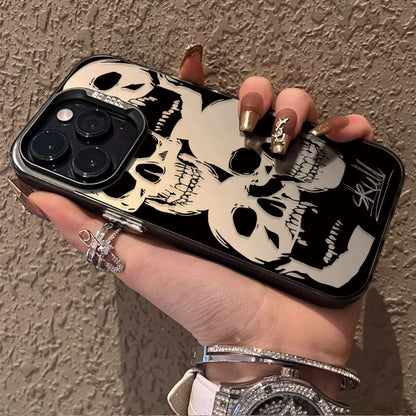 Skull Horror Patterns Laser Case for Xiaomi 14 13 14T 13T 12T Pro 11 Lite 5G NE POCO X7 X6 X5 X3 NFC F4 GT F5 F6 M5S M6 Pro 4G