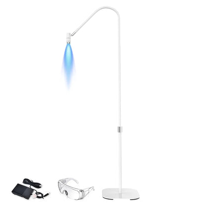 UV Lamp Lash with Foot Switch 405nm Adjustable Focus Touch Control Nail Polish False Eyelashes Glue Curing Floor Lamp