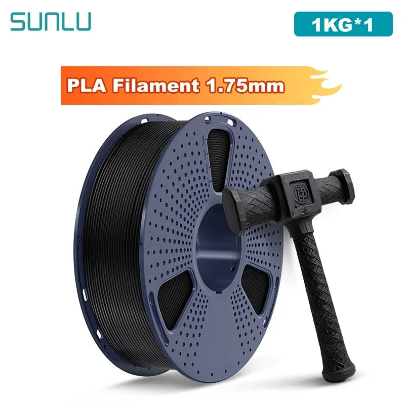 SUNLU 1KG PLA /Clear 3D Printer Filament 1.75mm 1000g Spool (2.2lbs) Neatly Arranged No Knot Filament Fit Most FDM Printer