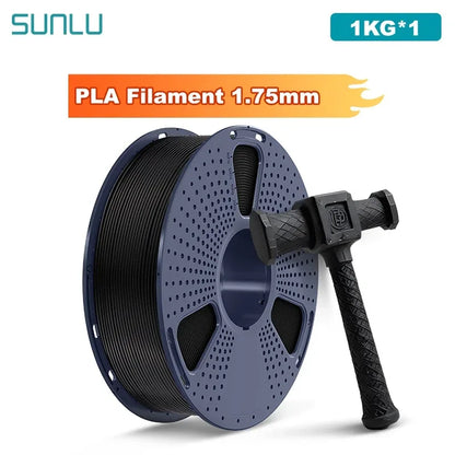 SUNLU 1KG PLA /Clear 3D Printer Filament 1.75mm 1000g Spool (2.2lbs) Neatly Arranged No Knot Filament Fit Most FDM Printer