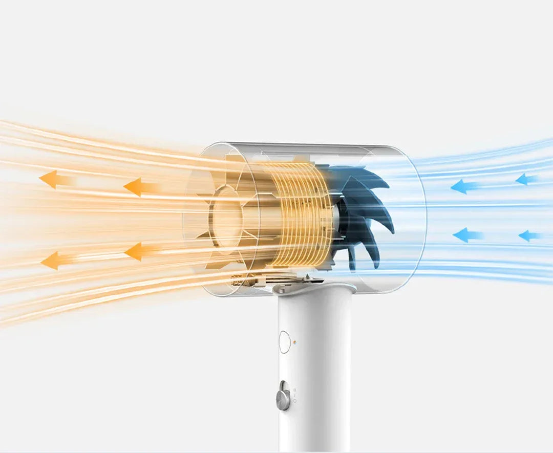 Official｜Xiaomi Water Ionic Hair Dryer H500｜Terapia de iones de agua doble｜Flujo de aire ultraalto de 20 m/s｜Cuerpo de metal"