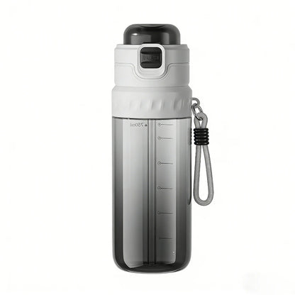 750ML Portable Mist Spray Water Bottle Double Drinking Sports Bottle Leakproof Gym Running Hiking Camping Outdoor Activity Gift