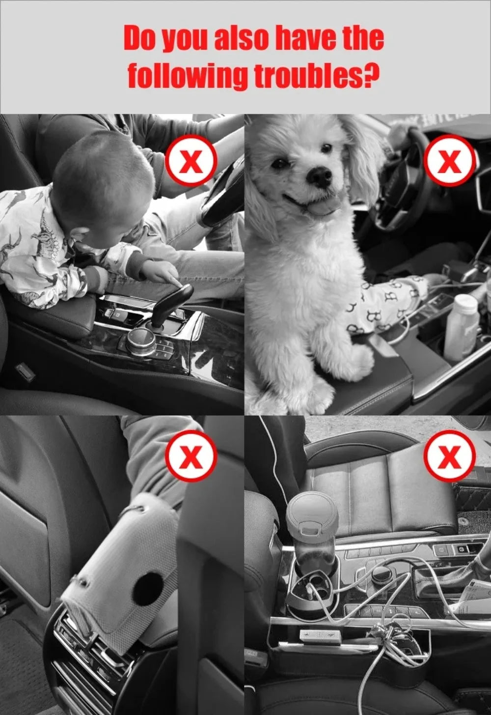 Car Storage Net Bag Between Seats Car Divider Child Safety Net Pet Barrier Elastic Expandable Mesh Bag Car Interior Accessorie