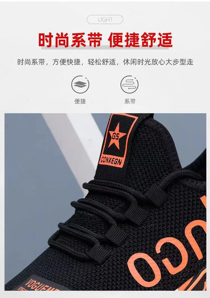 Men Sneakers Mesh Casual Shoes Lac-up Men Shoes Lightweight Vulcanize Shoes Walking Sneakers Man Running Gym Shoes2024