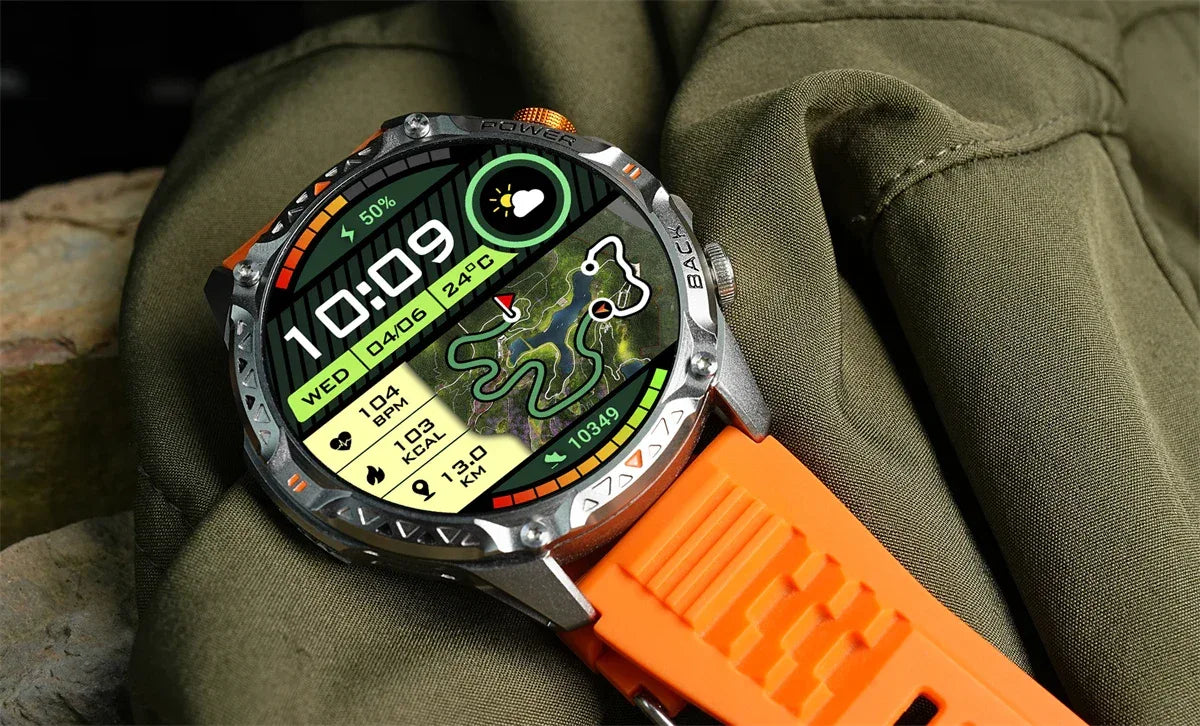 LIGE New Military For T-Rex 3 Ultra Smart Watch 1000mAh Battery IP68 Waterproof Compass Flashlight Sports Tracker Smartwatch Men