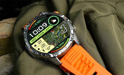 LIGE New Military For T-Rex 3 Ultra Smart Watch 1000mAh Battery IP68 Waterproof Compass Flashlight Sports Tracker Smartwatch Men