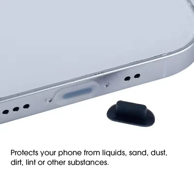 20/10/5Pcs Silicone Dust Plug for iPhone 12 13 14 Pro MAX 8 XS IOS Lightning Charging Port Cover Cap Soft Rubber Dustproof Plugs