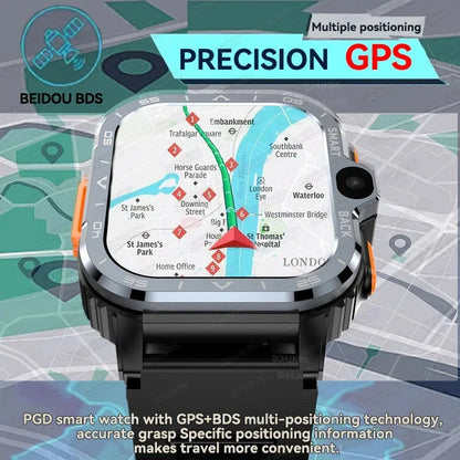 2024 New SIM Smart Watch 2.03inch 4G Network GPS Wifi NFC Dual Camera 64G ROM Storage Google Play Small mobile phone Smartwatch