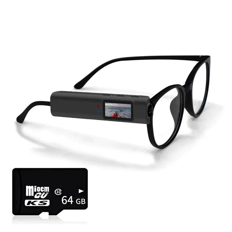 Lenovo 4K Mini FPV Eyeglasses Video Shooting Micro-camera HD WiFi Intelligent Headset Glasses Video&Sound Recording WiFi APP