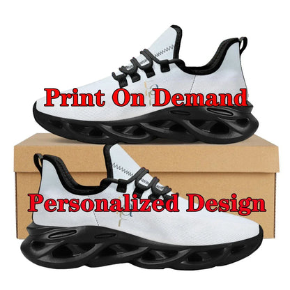 Black and White Teeth Medical Institution Nurse Shoes for Woman Men Four Seasons Round Toe Non-slip Casual Sneakers Custom Shoes