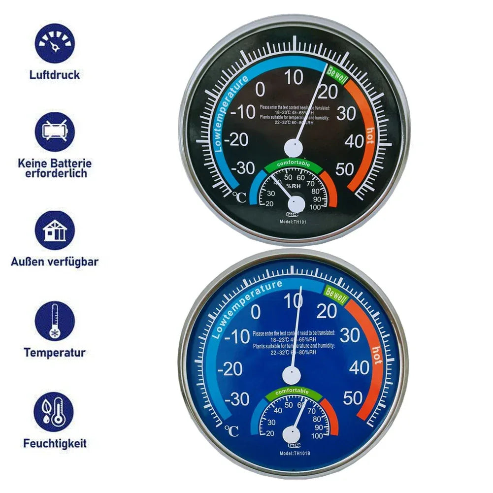 Thermometer Hygrometer for Thermo Analogue Humidity Room climate Control Inside