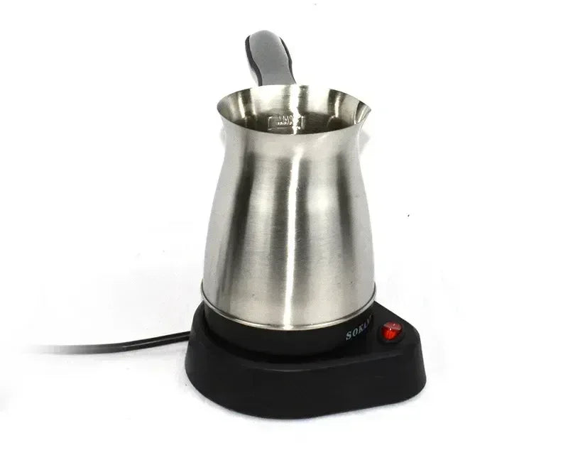 600W Turkish Electric Coffee Maker, 500ml Detached Italian Moka Pot, Stainless Steel Material, Arabic Portable Espresso Machine