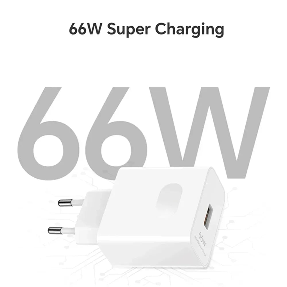 6A 66W Super Fast EU US Wall Charger Adapter 6A Type-C Cable For Huawei Mate 40 50 60 P50 Nova8 9 10 Honor 90 100 X7 X8 X9 Magic