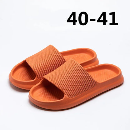 Youpin Thick Platform Women Bathroom Home Slippers Cloud Slippers Soft Sole EVA Indoor Slides Sandals Summer Non-slip Mi