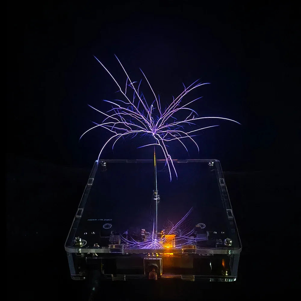 10cm Tesla Coil Arc Generator Touchable Artificial Lightning for Physics Teach Electromagnetic Science Popularization Experiment