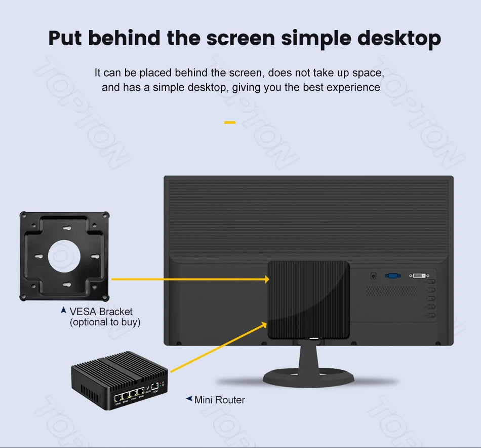 Topton New Intel N150 Firewall Computer J6412 J5005 6305 Soft Router 4x2.5G i226 LAN Industrial Fanless Mini PC pfSense OPNsense