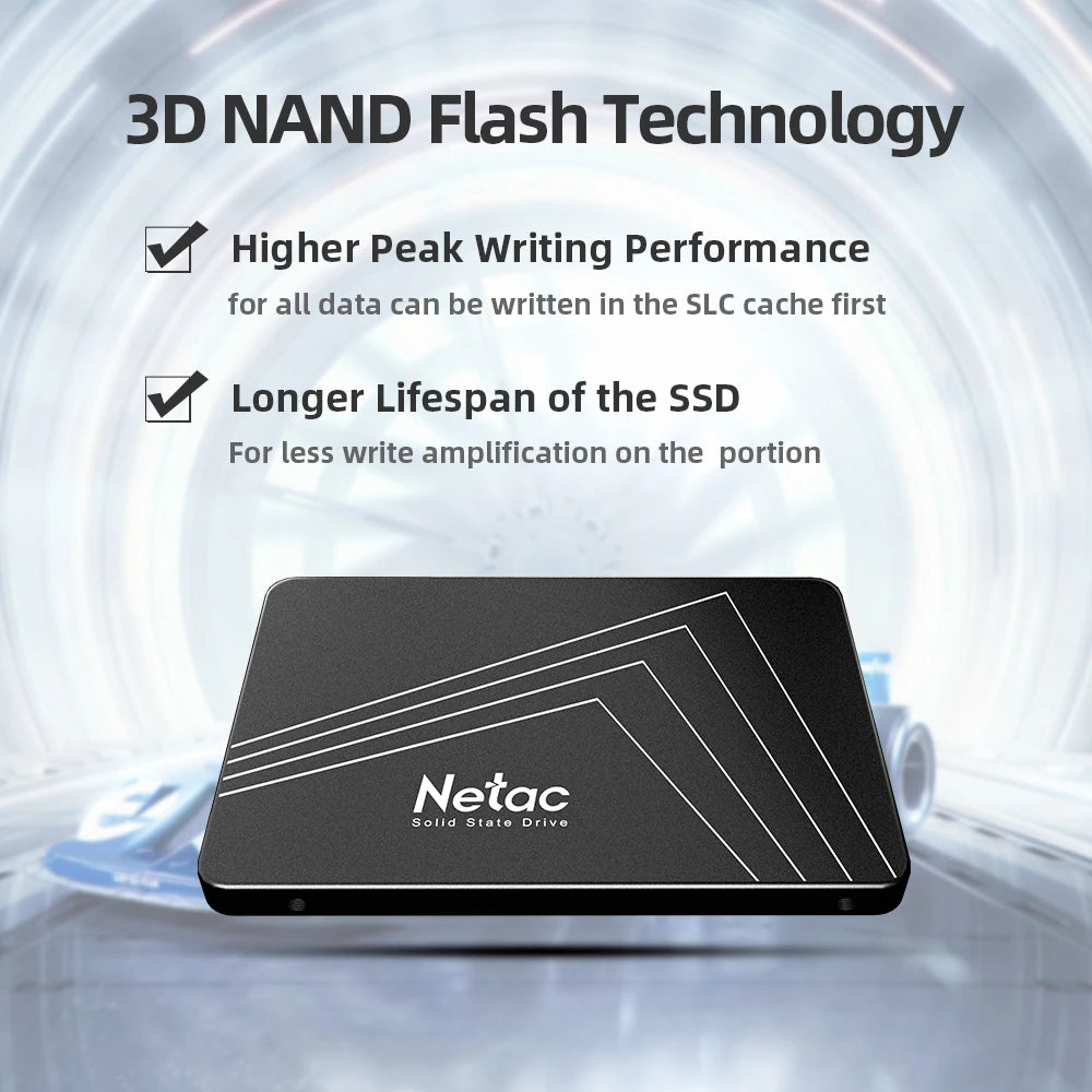 Netac SATA3 SSD 2.5‘‘ 2tb 1tb HD Hard Disk SATA HDD 512gb 256gb 128gb 480gb 960gb Internal Solid State Hard Drive for Laptop PC