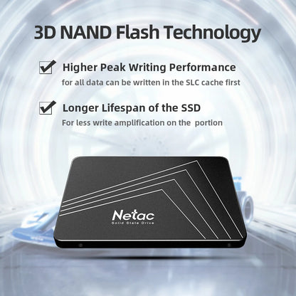 Netac SATA3 SSD 2.5‘‘ 2tb 1tb HD Hard Disk SATA HDD 512gb 256gb 128gb 480gb 960gb Internal Solid State Hard Drive for Laptop PC