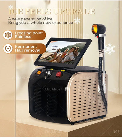 4000W Ice Point Painless 808nm laser Permanent Hair Removal Device 4 Wavelength Semiconductor Laser Full Body Custo