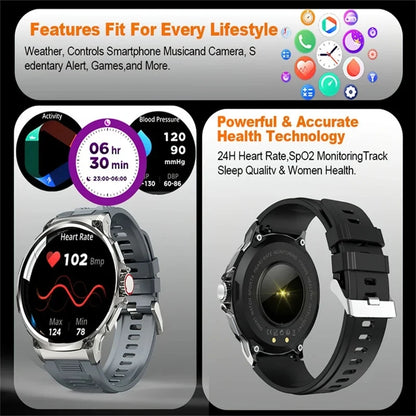 New 1.85-inch Ultra HD SmartWatch GPS Track Bluetooth Call 710 Mah Large Battery Sports Fitness smartwatch 2026 clock Gift Hot