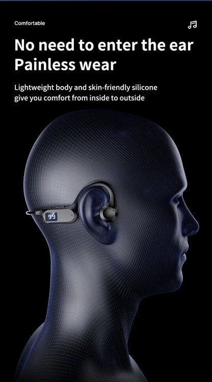 Hot X7 X8 Real Bone Conduction Sport Headphone Wireless Earphone Bluetooth-Compatible Headset Hands-free with Mic for Swimming