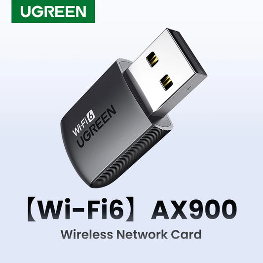 UGREEN WiFi Adapter WiFi6 AX900 AX1800 5G&2.4G Dual Band Dongle for PC Laptop Wifi Antenna USB Ethernet Receiver Network Adapter by PDG ibma