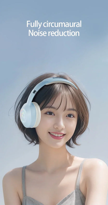 Sanrio Kuromi Bluetooth Headphones Cute My Melody Wireless Earphones Stereo Sound Noise Reduction Earbuds Anime Cartoon Gifts