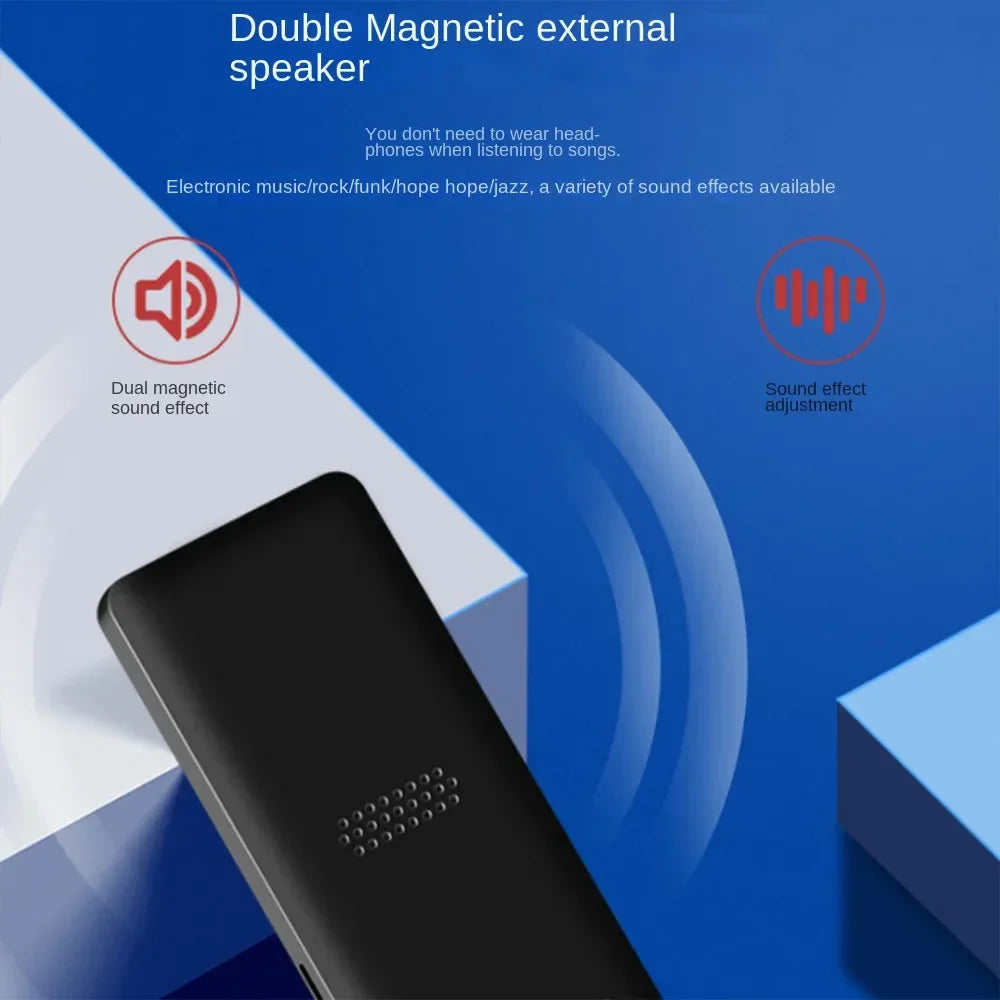 Portable MP3 Player With LCD Screen Built-in Microphone FM Radio Video Hifi MP4 Player Movies E-books Music Players Dropshipping