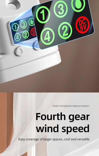Refrigerating Clip Spray Fan USB Rechargeable Office Dormitory Outdoor Multi-Functional Desktop Clip Fan Moisturizing