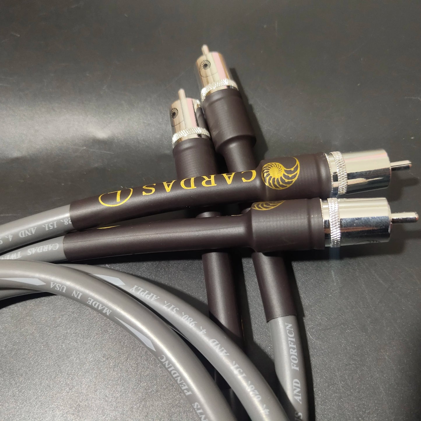 CARDAS TWINLNK IIC oxygen-free copper OFC audiophile RCA to RCA audio cable signal line with original silver plated RCA plug
