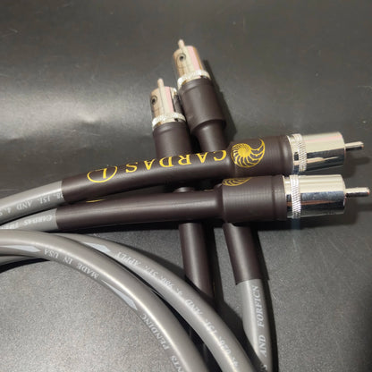 CARDAS TWINLNK IIC oxygen-free copper OFC audiophile RCA to RCA audio cable signal line with original silver plated RCA plug