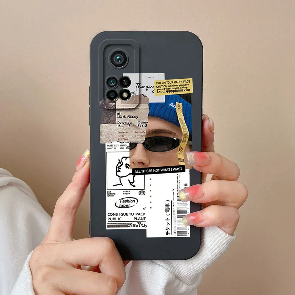 For Xiaomi Mi 10T 5G Phone Case Matte Liquid Silicone Shell For Xiaomi Mi 10T Pro 5G Cute Cat Cartoons Ultrathin Fashion Fundas