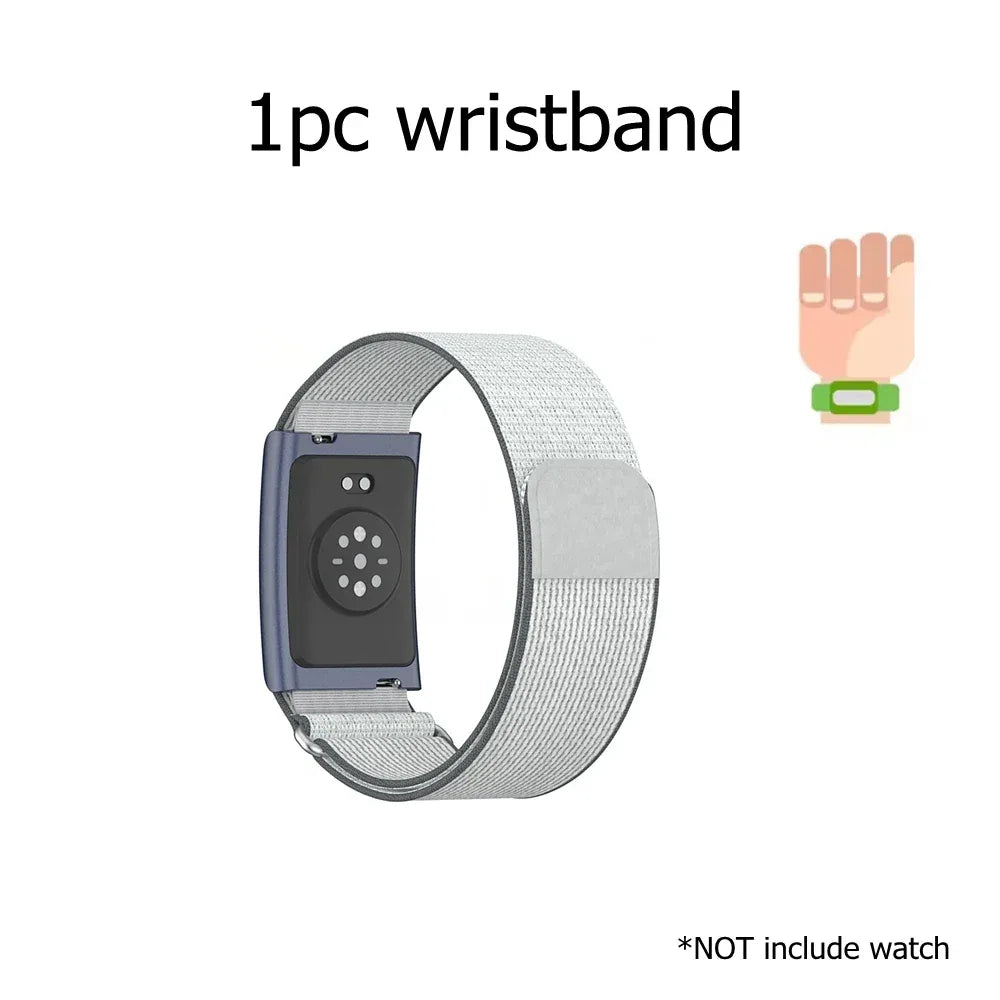 Adjustable Nylon Strap For Amazfit Helio Bicep/Wrist Band Breathable Sport Fitness Tracker Replacement Loop Accessories