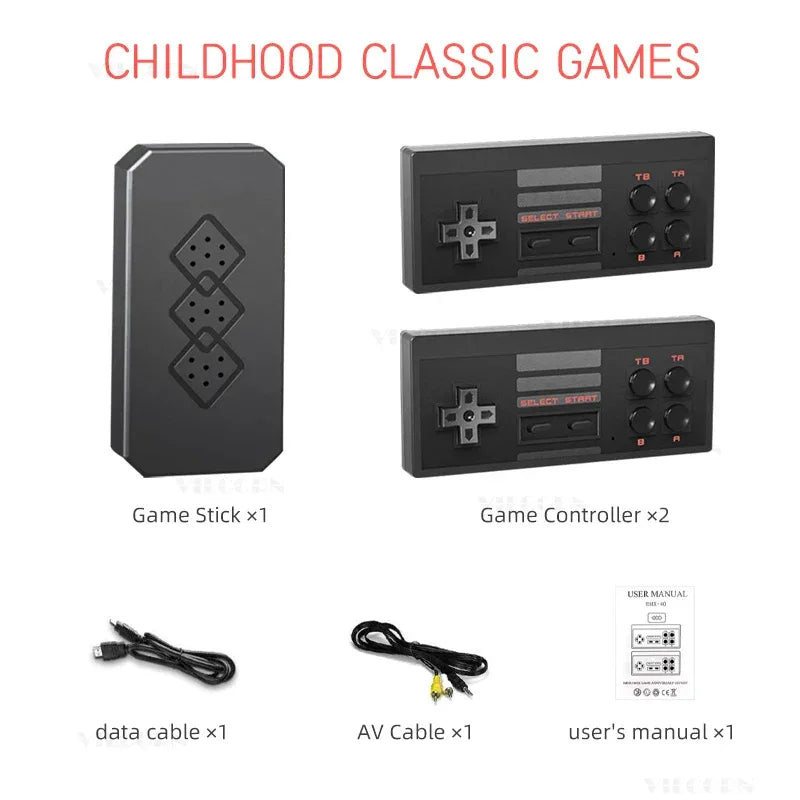 8 Bit Mini Game Console Game Stick AV Output Video Game Console 620 Games for NES/Dendy/Gameboy With Wireless Game Controller