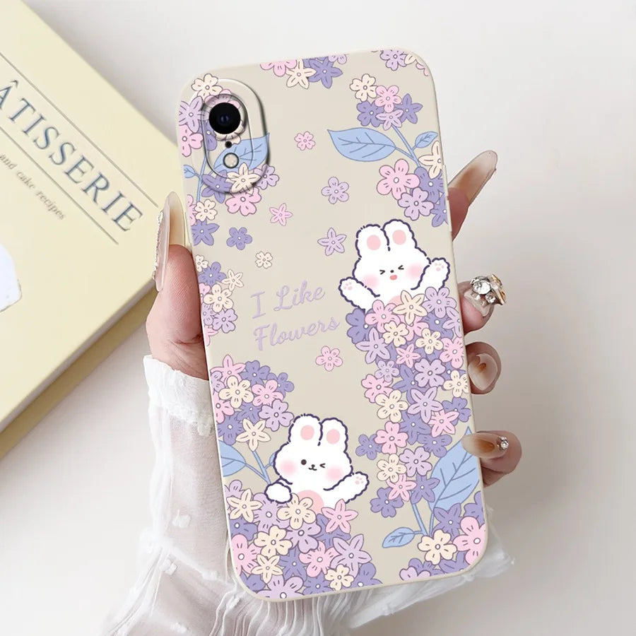 For iPhone X XR XS SE 2020 Case iPhoneX Liquid Soft Silicone Case For iPhone x s XR Back Cover For iphone se 2020 Phone Bumper