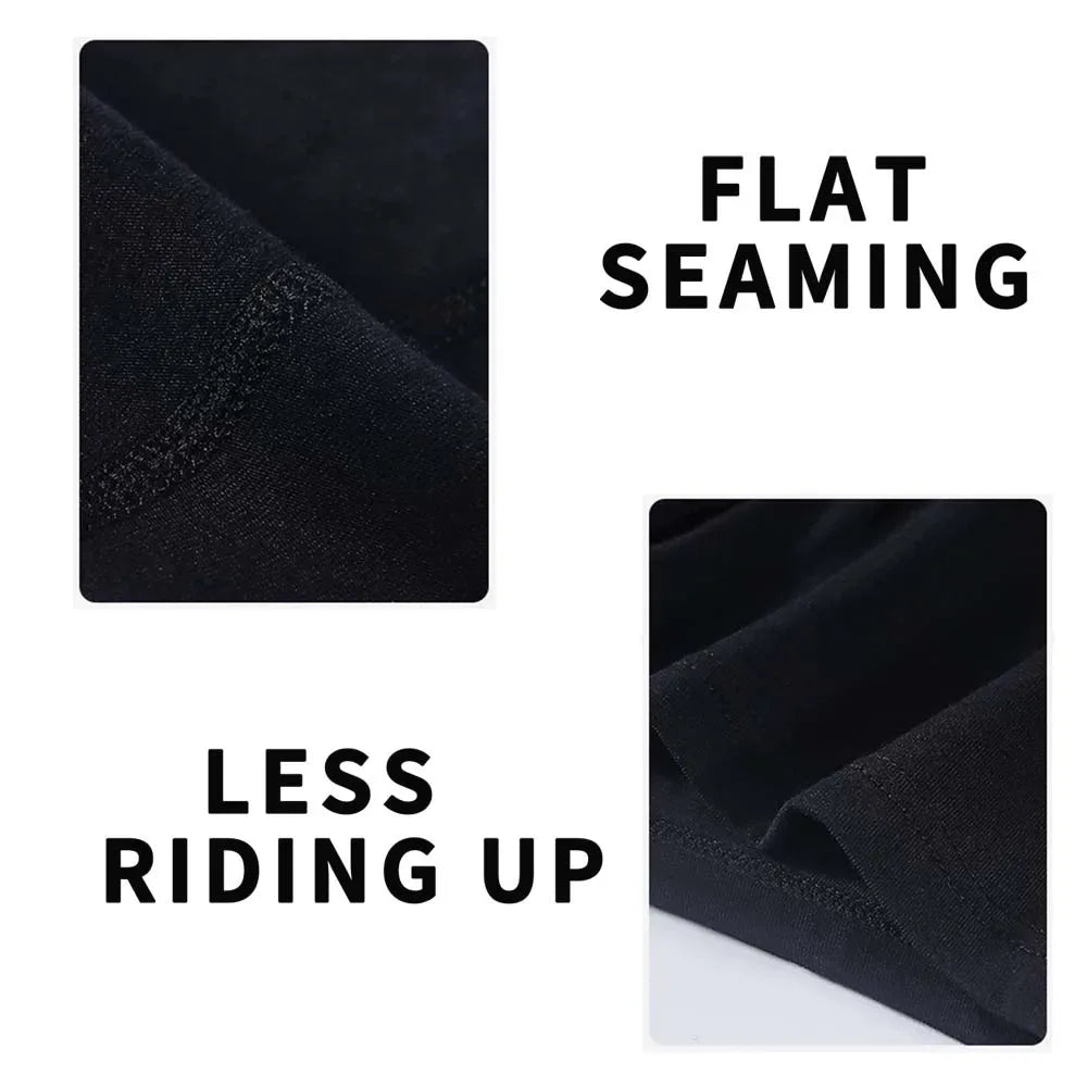 5Pcs Bamboo fiber Long Boxer for Man Seamless Breathable Man Underwear U Convex Male Underpants High elasticity Men's panties
