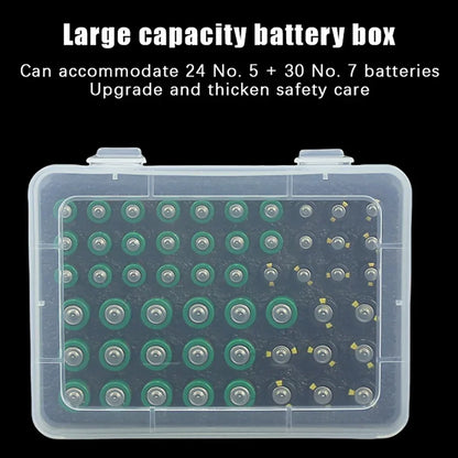 Battery Storage Organizer Holder Holds AA AAA Batteries Container Home Battery Storage Box Case Battery Organization Dispenser