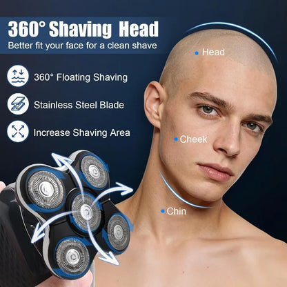 1/2/3Pcs Shaver Replacement Heads Compatible with Balder XR7000/XR1500/XR5 Head Shaver Model  Electric Shaving for Bald Men
