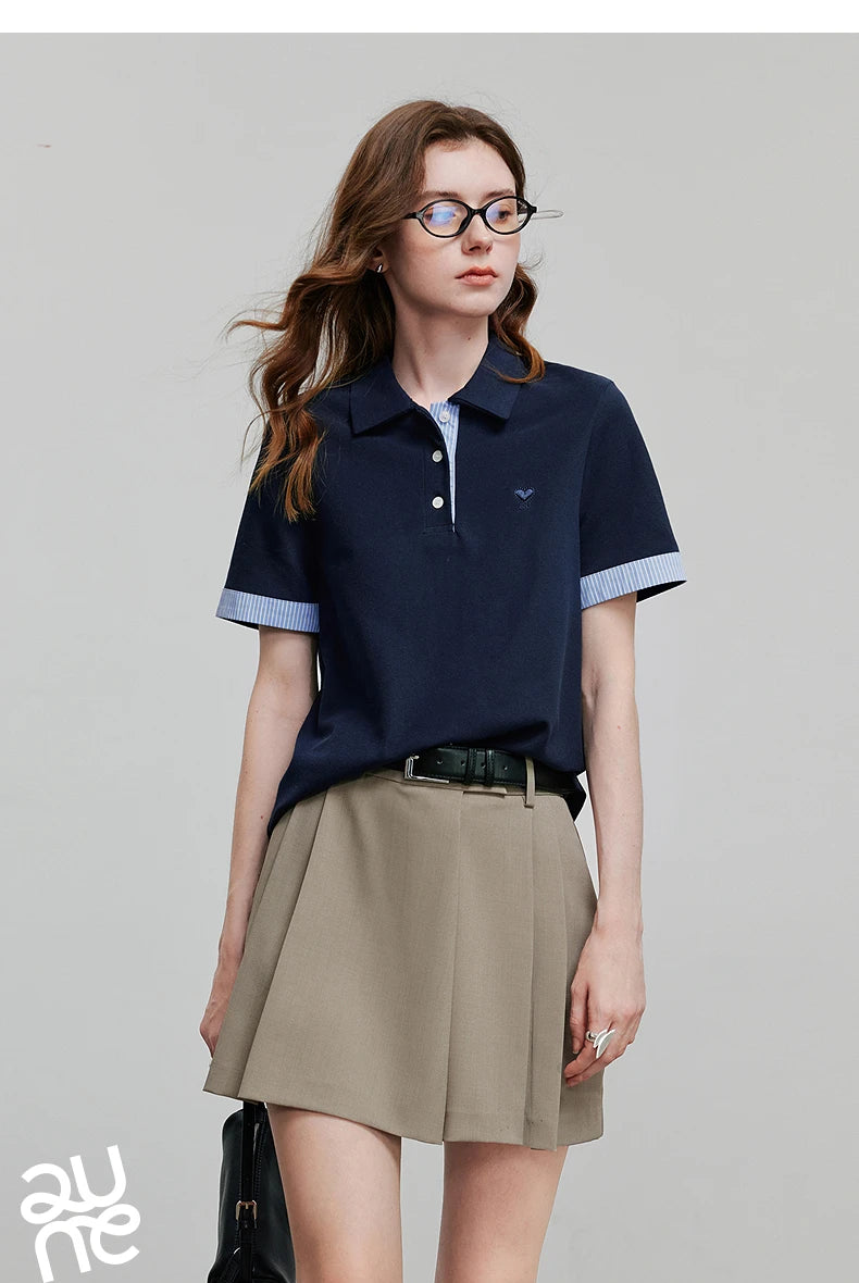 TOYOUTH Women Short Sleeve T shirt 2025 Spring New Tops 8521007